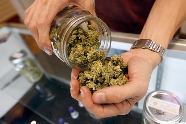 weed out of a jar